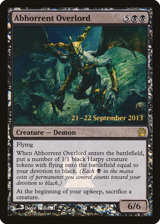 Abhorrent Overlord  [Theros Prerelease Promos]